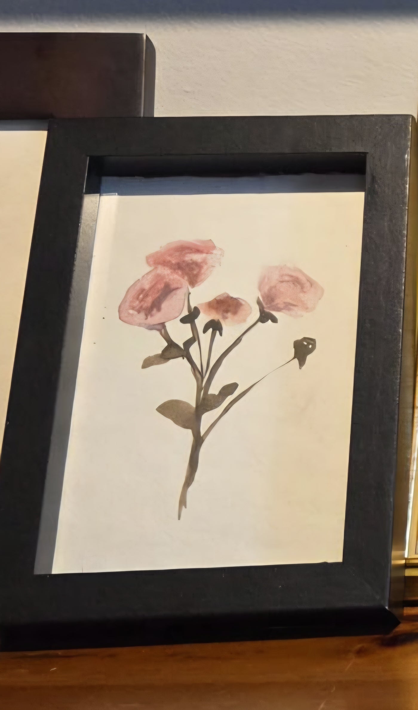 Framed Pink Roses