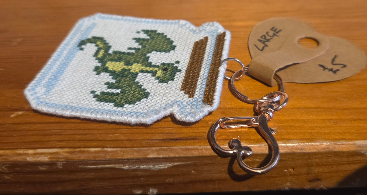 Green Dragon Jar Keychain