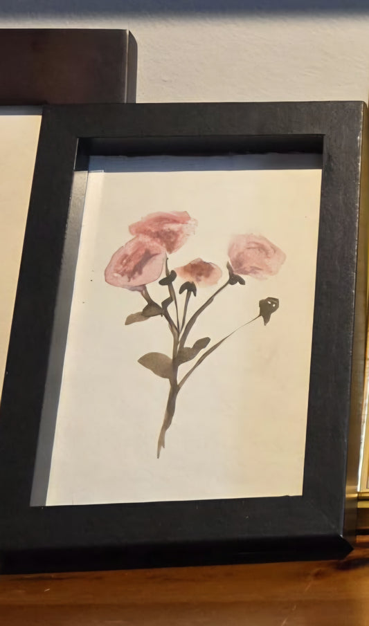Framed Pink Roses