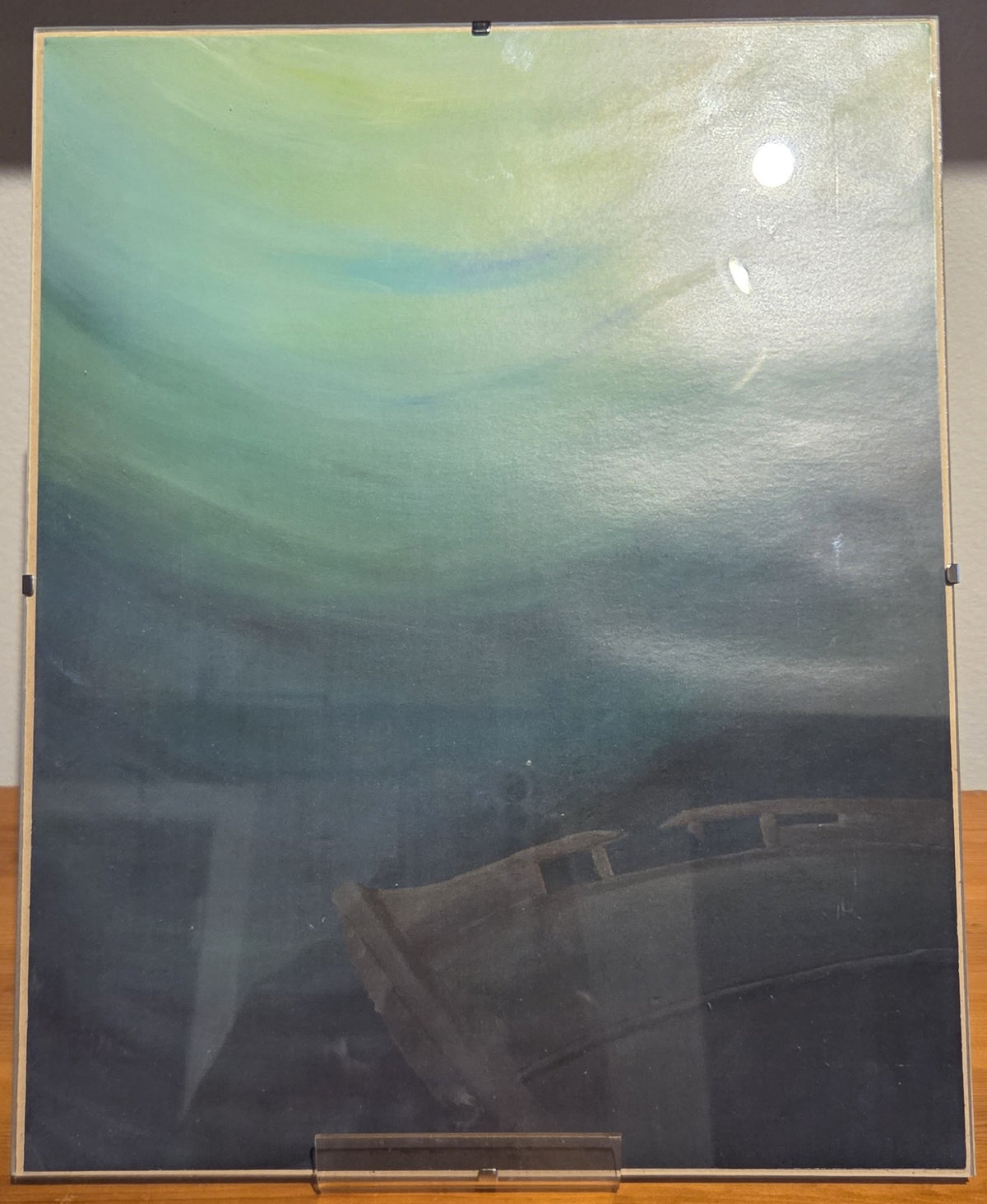 Deep In The Ocaen Glass Framed Print