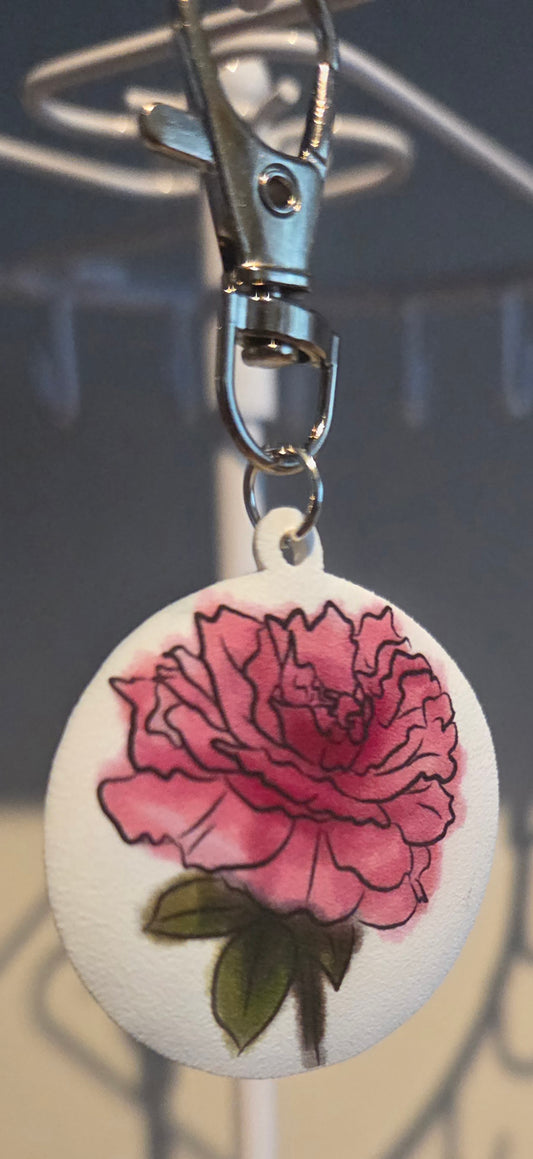 Large Rose Keychain