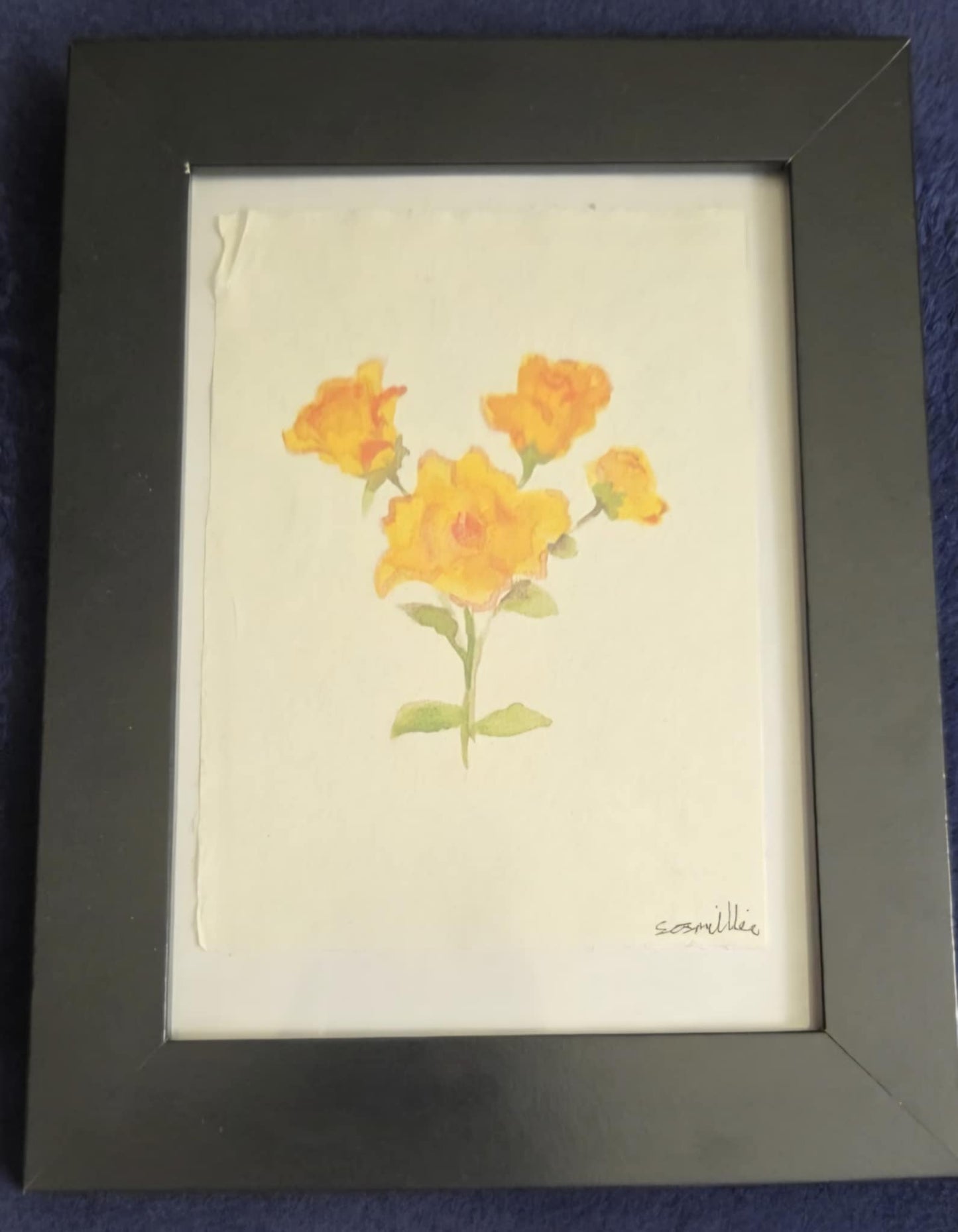 'Yellow-Rose' Khadi Paper.