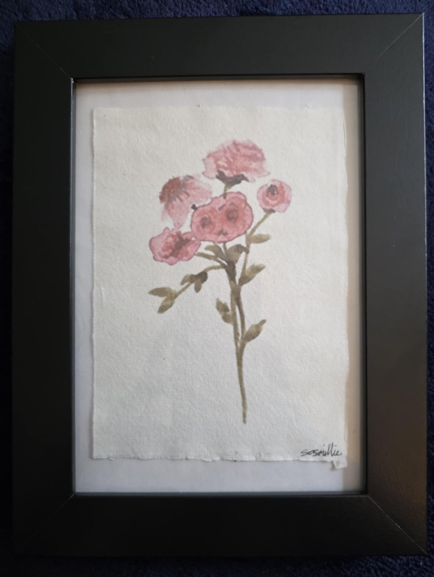 'Pink-Roses' Khadi paper