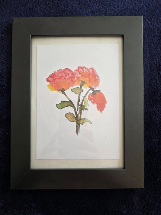 Orange-Pink-Roses Photo paper