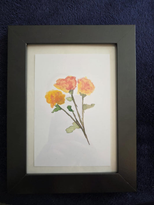 'Yellow-Orange-Roses' Photo Paper