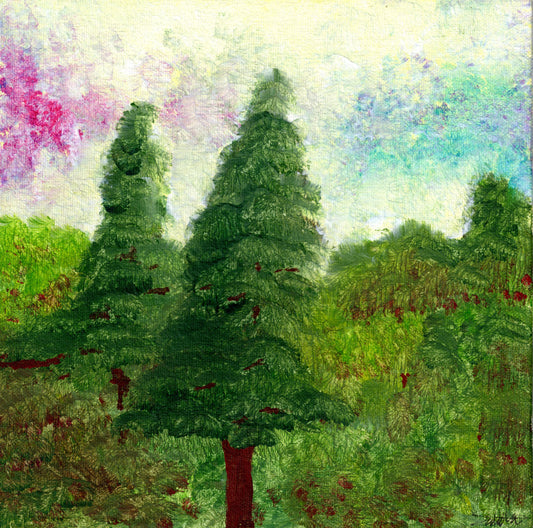 Twin Trees (Print)