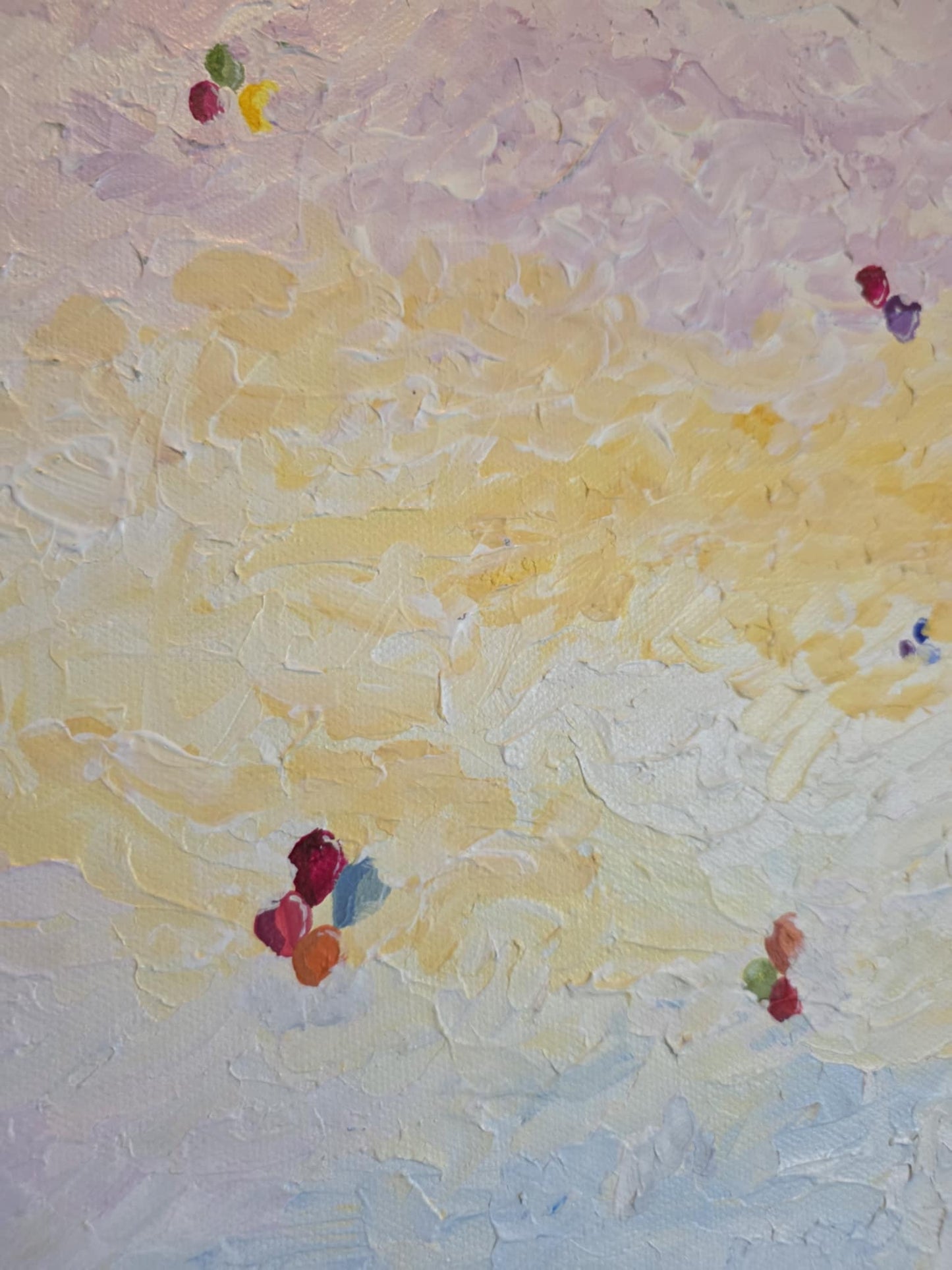 Ballons-in-Clowds Original Acrylic  18"x14"