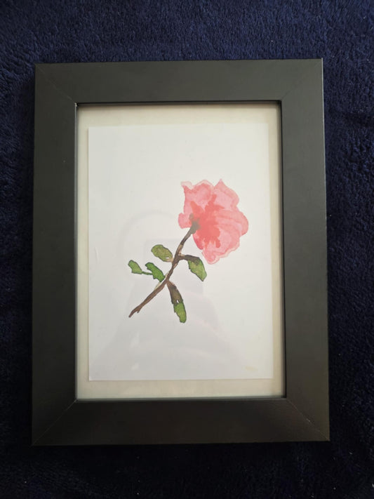 'Single-Pink-Rose' Photo paper