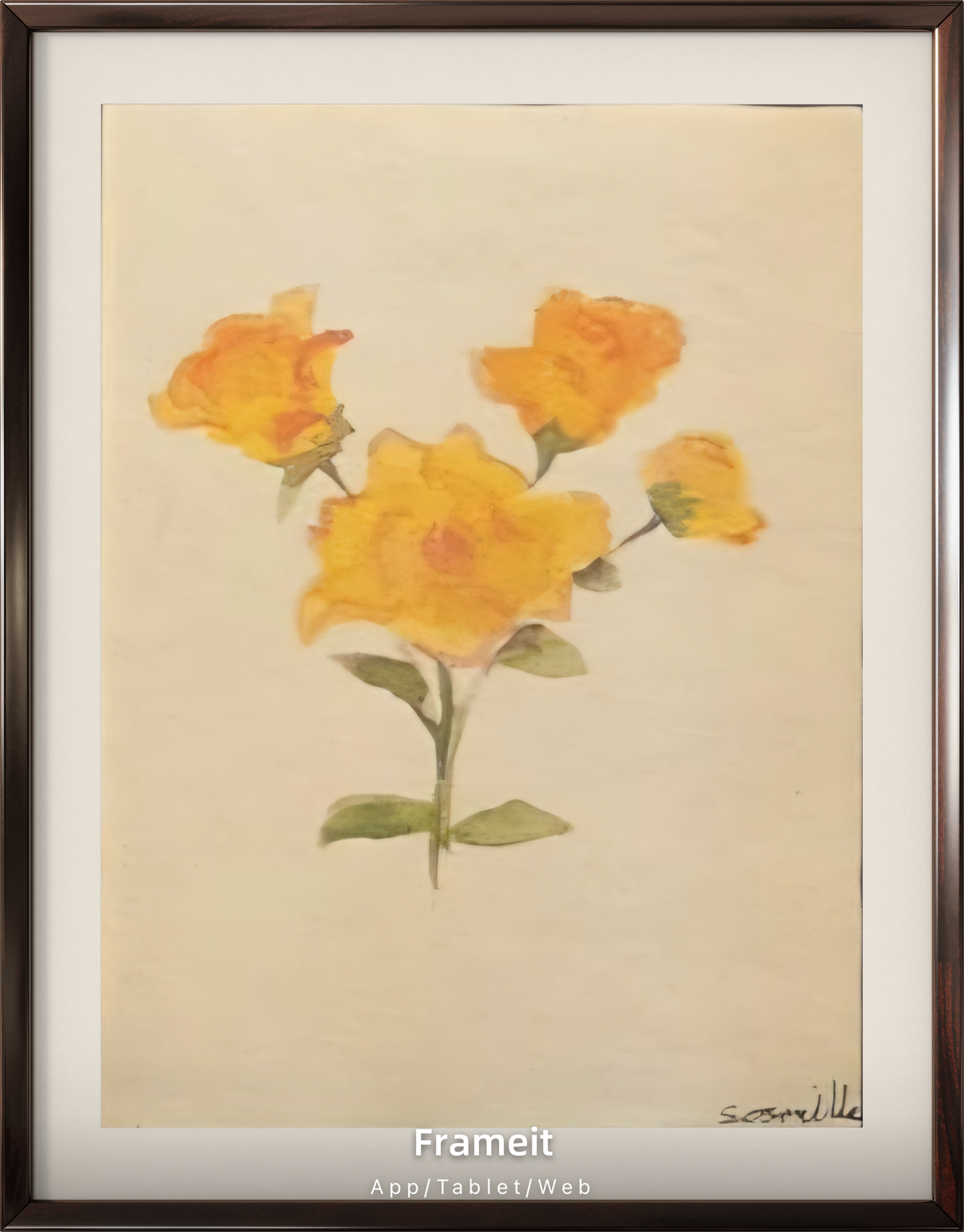 'Yellow-Rose' Khadi Paper.
